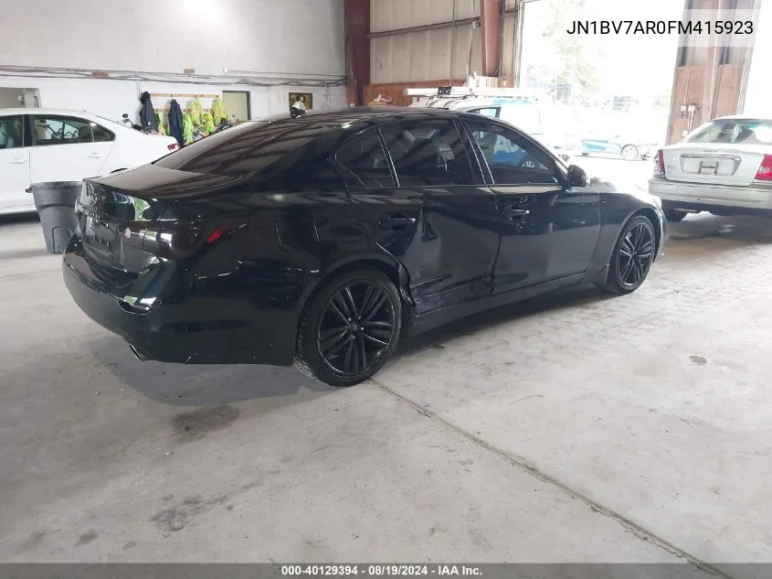 JN1BV7AR0FM415923 2015 Infiniti Q50 Sport