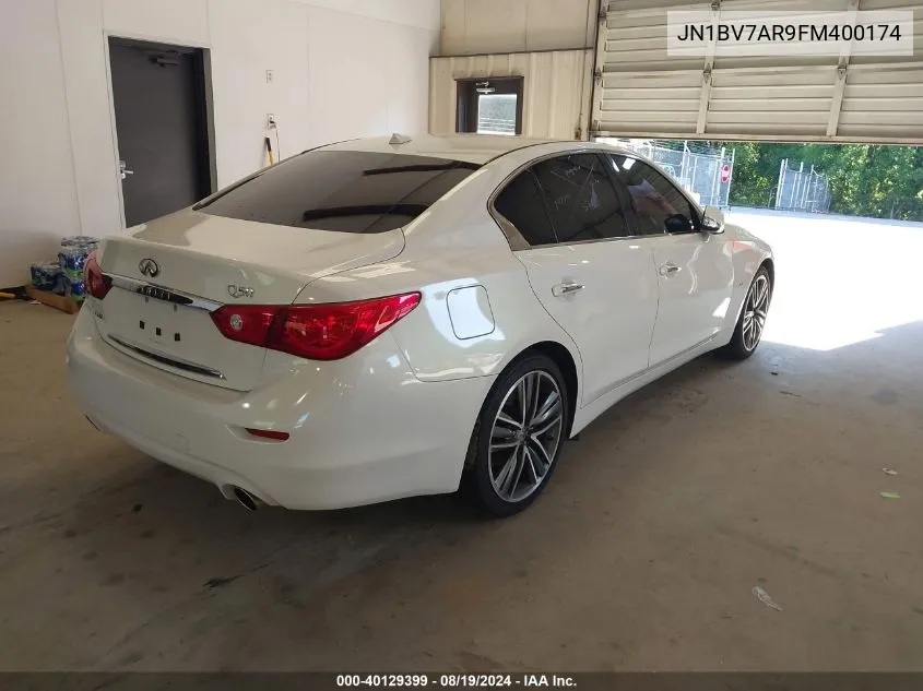 JN1BV7AR9FM400174 2015 Infiniti Q50 Premium