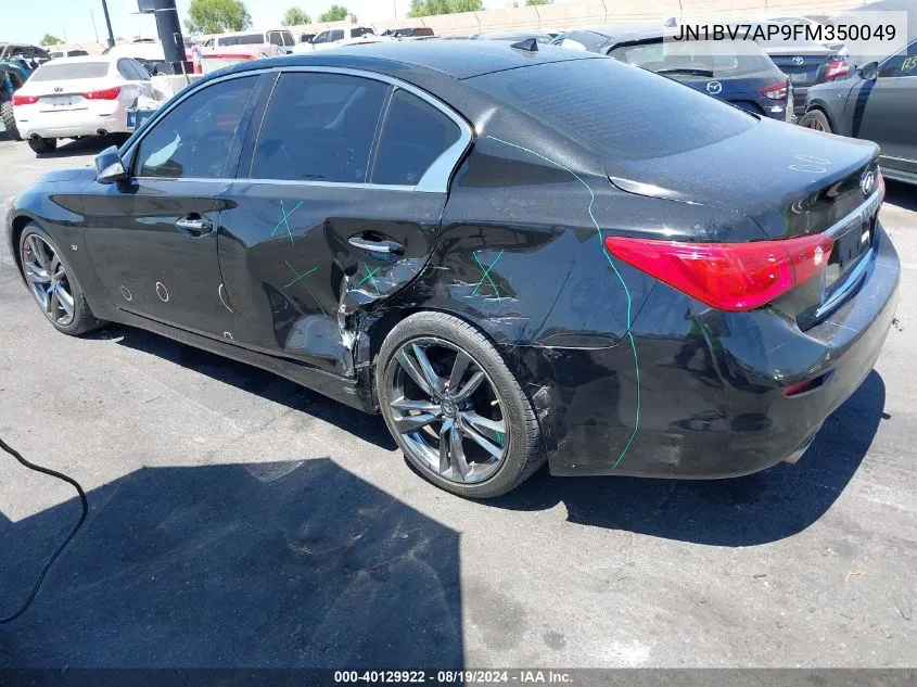 2015 Infiniti Q50 Premium VIN: JN1BV7AP9FM350049 Lot: 40129922