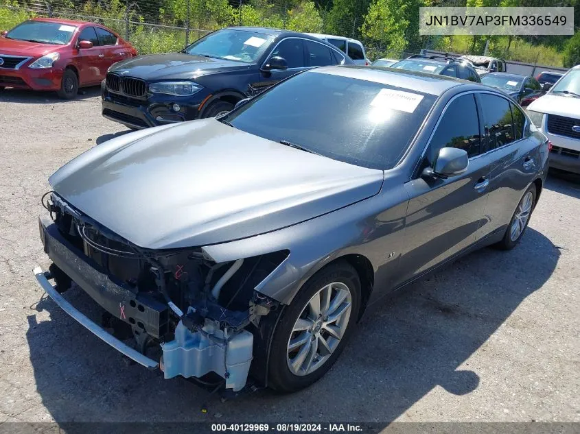 2015 Infiniti Q50 VIN: JN1BV7AP3FM336549 Lot: 40129969