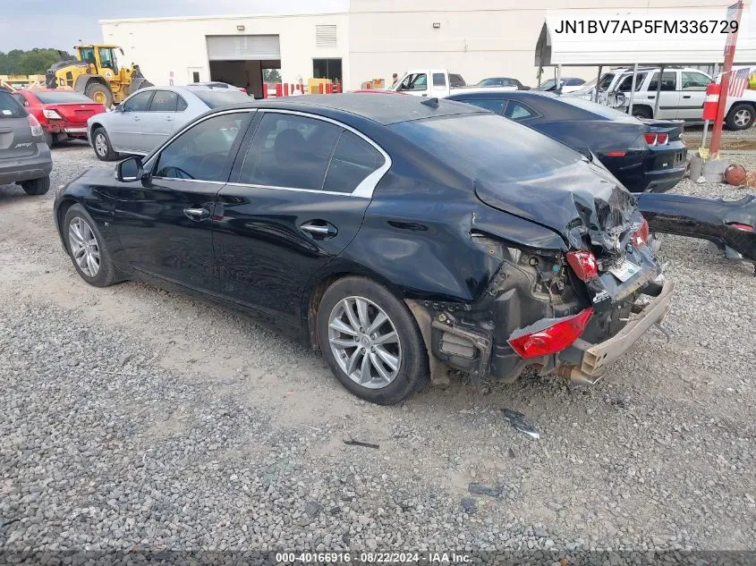 JN1BV7AP5FM336729 2015 Infiniti Q50 Premium