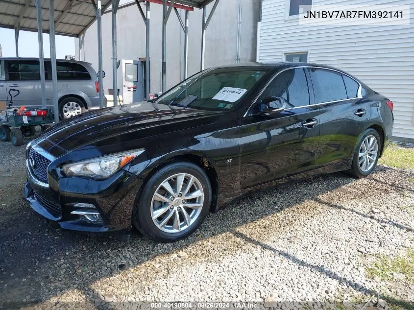 2015 Infiniti Q50 Premium VIN: JN1BV7AR7FM392141 Lot: 40190804