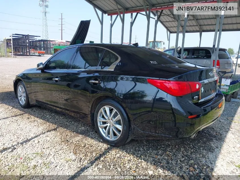 JN1BV7AR7FM392141 2015 Infiniti Q50 Premium