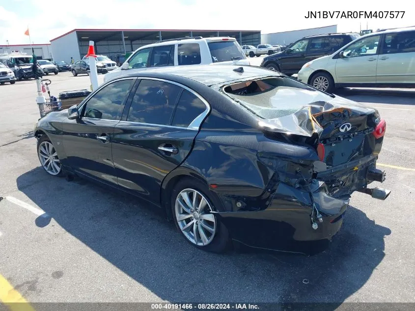 JN1BV7AR0FM407577 2015 Infiniti Q50 Premium