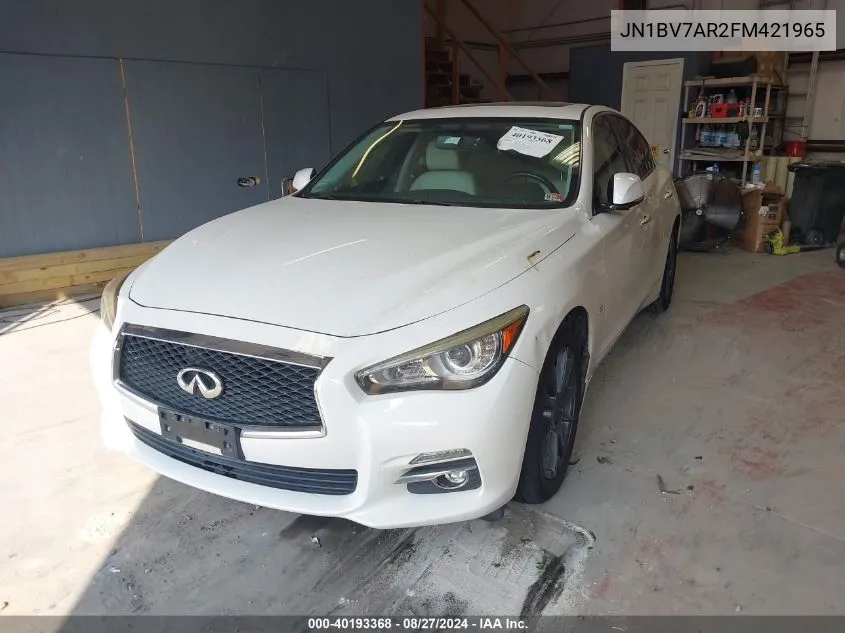 JN1BV7AR2FM421965 2015 Infiniti Q50 Premium