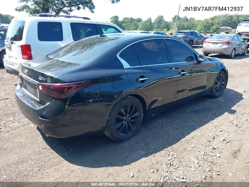 JN1BV7AR7FM412937 2015 Infiniti Q50