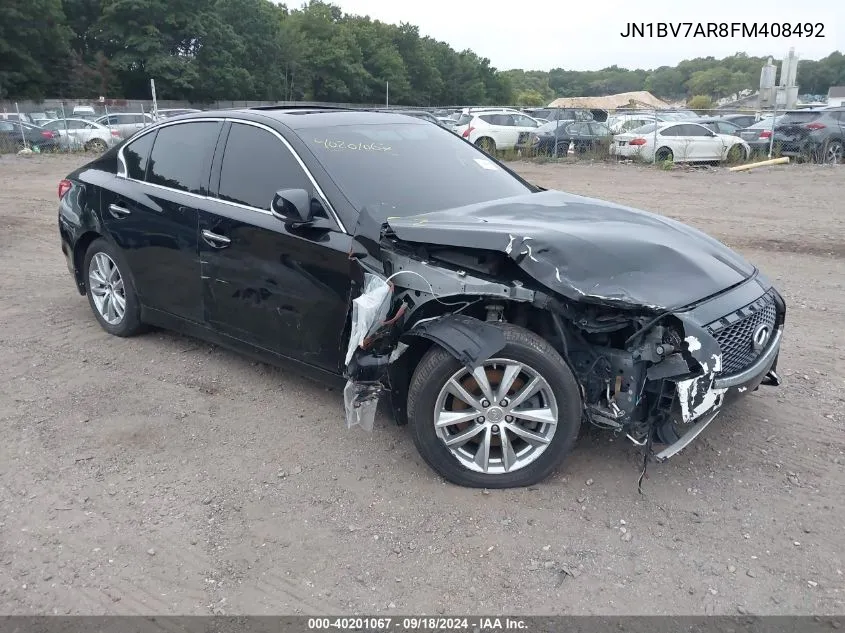 JN1BV7AR8FM408492 2015 Infiniti Q50 Premium