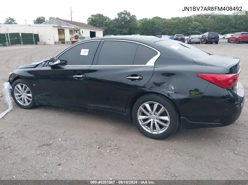 JN1BV7AR8FM408492 2015 Infiniti Q50 Premium