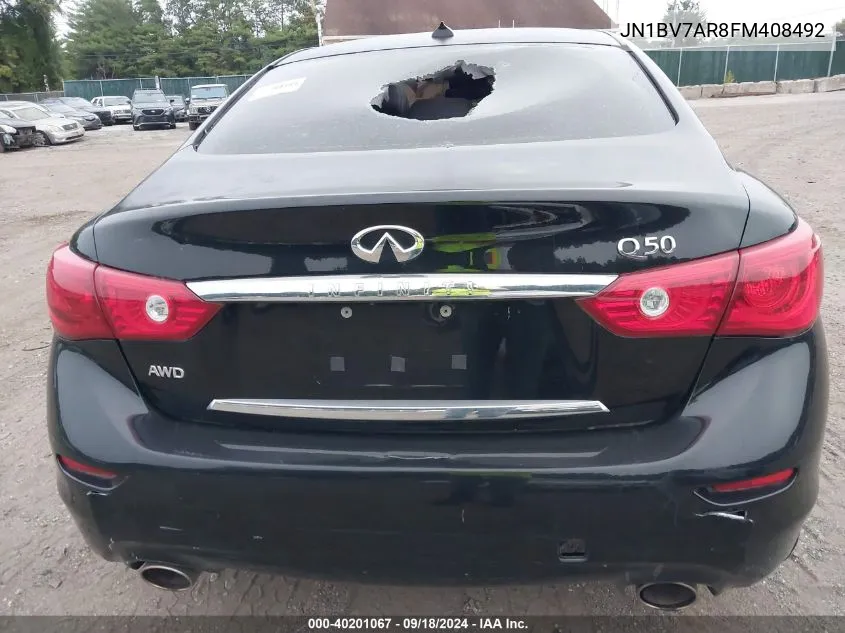 JN1BV7AR8FM408492 2015 Infiniti Q50 Premium