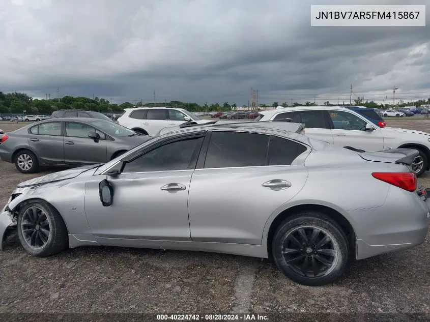 JN1BV7AR5FM415867 2015 Infiniti Q50