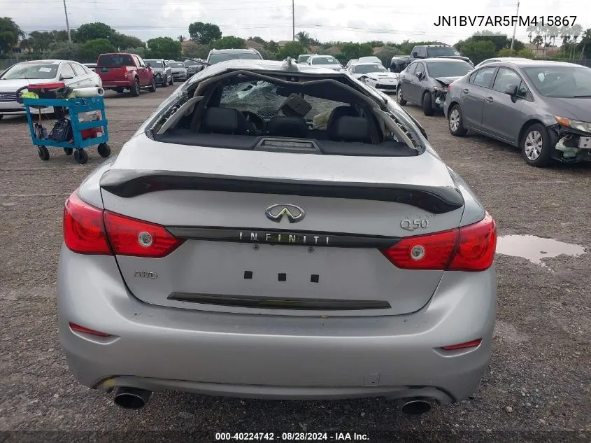 JN1BV7AR5FM415867 2015 Infiniti Q50