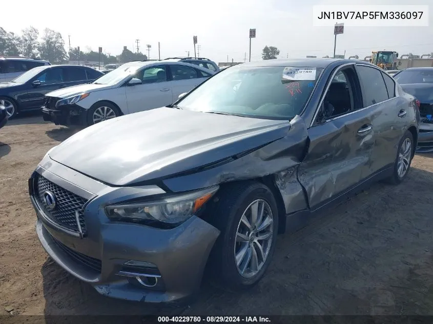 2015 Infiniti Q50 Premium VIN: JN1BV7AP5FM336097 Lot: 40229780