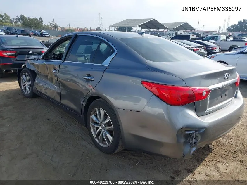 JN1BV7AP5FM336097 2015 Infiniti Q50 Premium