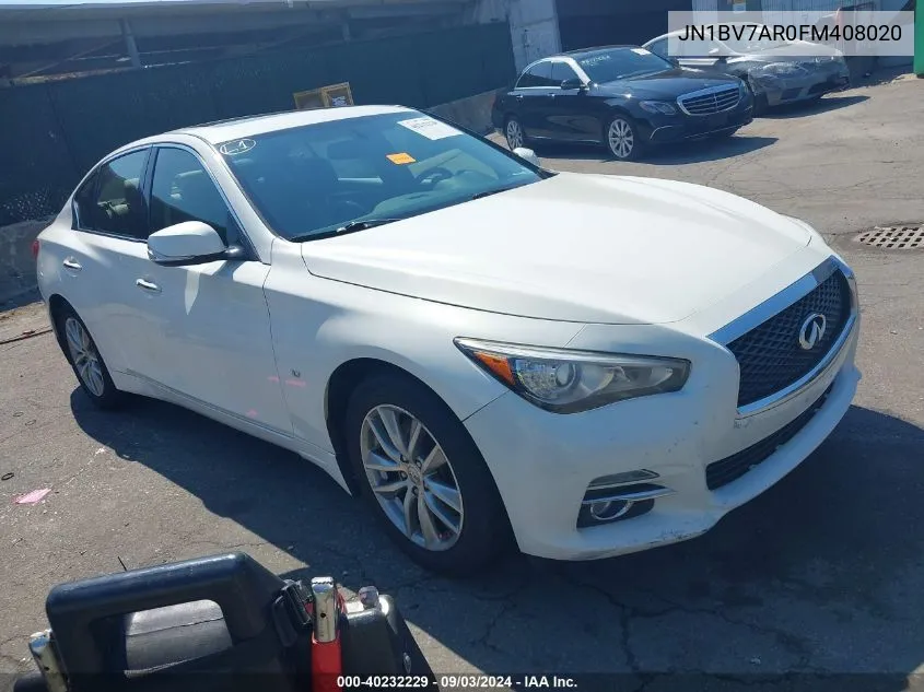 2015 Infiniti Q50 Premium VIN: JN1BV7AR0FM408020 Lot: 40232229