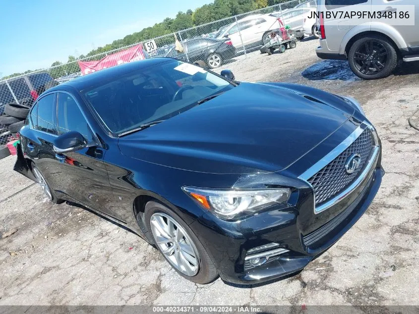 2015 Infiniti Q50 VIN: JN1BV7AP9FM348186 Lot: 40234371