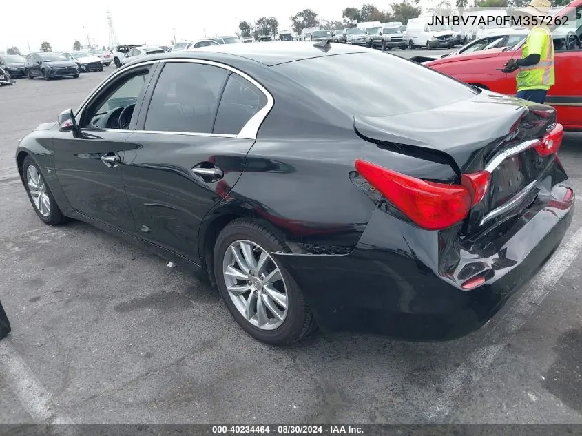 JN1BV7AP0FM357262 2015 Infiniti Q50 Premium