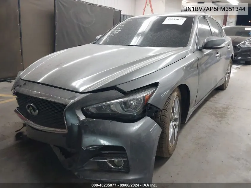 JN1BV7AP5FM351344 2015 Infiniti Q50