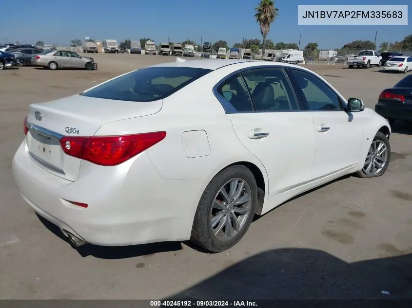 JN1BV7AP2FM335683 2015 Infiniti Q50