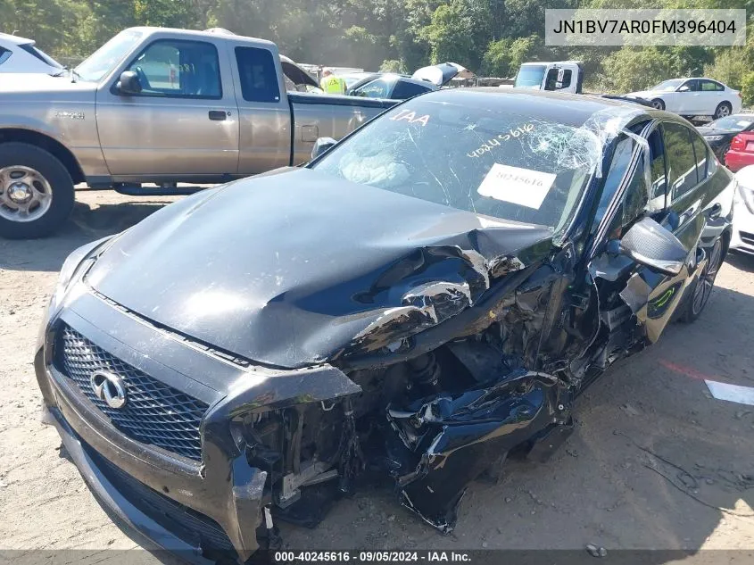 2015 Infiniti Q50 Sport VIN: JN1BV7AR0FM396404 Lot: 40245616