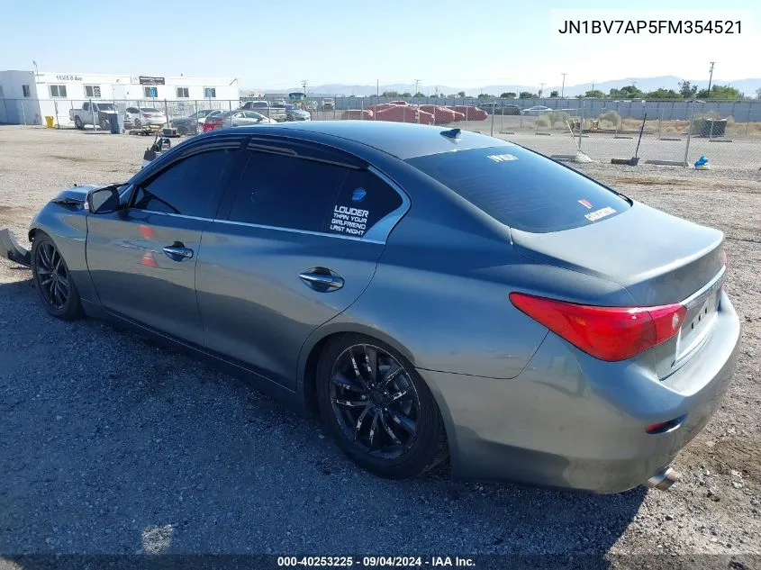 JN1BV7AP5FM354521 2015 Infiniti Q50 Premium