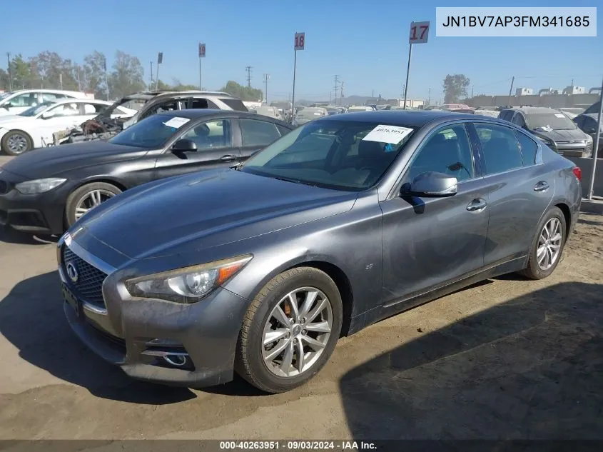 JN1BV7AP3FM341685 2015 Infiniti Q50 Premium