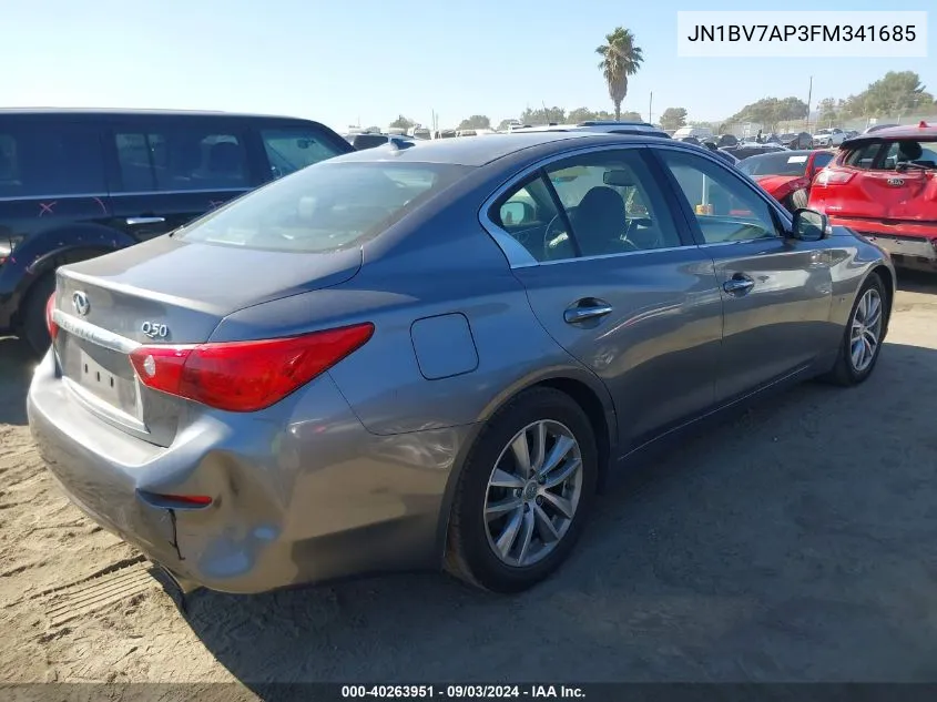 JN1BV7AP3FM341685 2015 Infiniti Q50 Premium