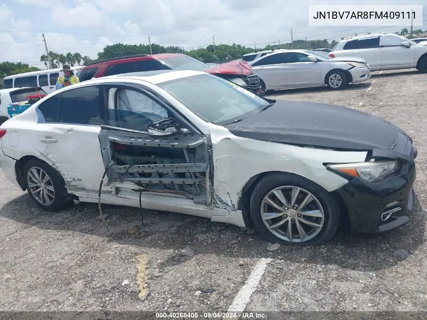 2015 Infiniti Q50 Premium/Sport VIN: JN1BV7AR8FM409111 Lot: 40268405