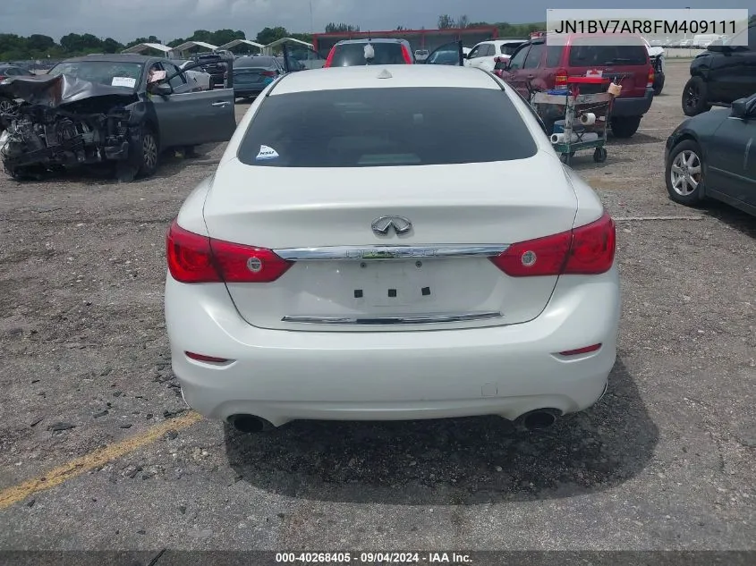 2015 Infiniti Q50 Premium/Sport VIN: JN1BV7AR8FM409111 Lot: 40268405