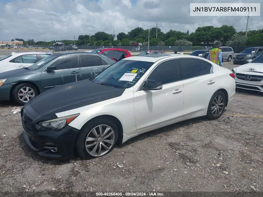 2015 Infiniti Q50 Premium/Sport VIN: JN1BV7AR8FM409111 Lot: 40268405