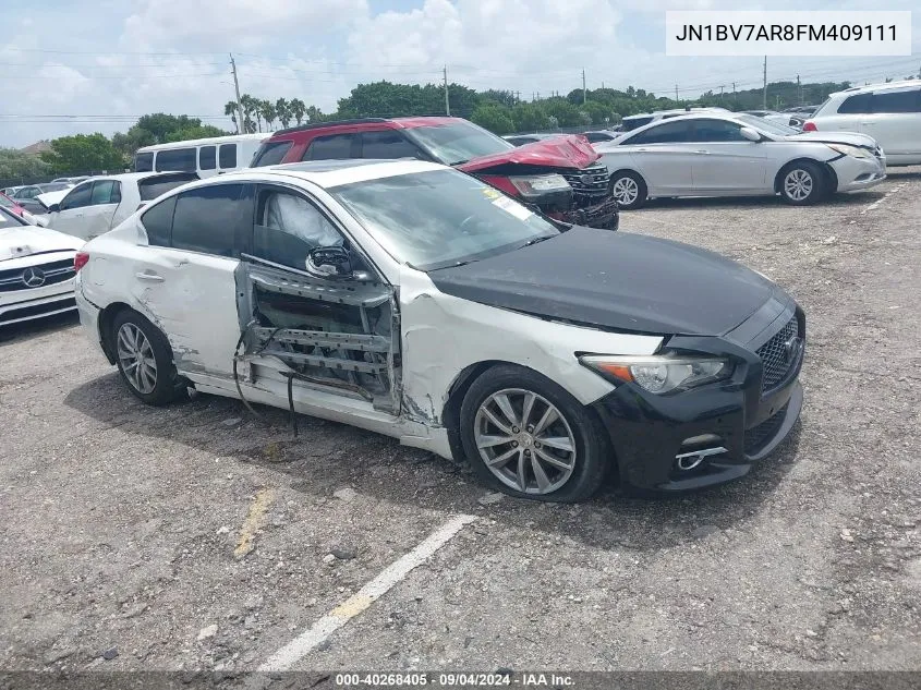 2015 Infiniti Q50 Premium/Sport VIN: JN1BV7AR8FM409111 Lot: 40268405