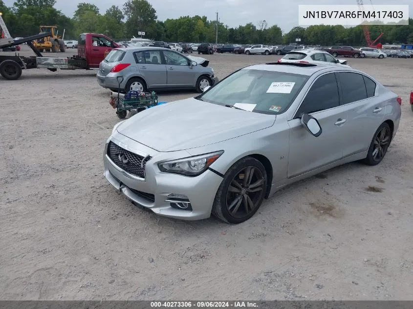 JN1BV7AR6FM417403 2015 Infiniti Q50 Premium/Sport