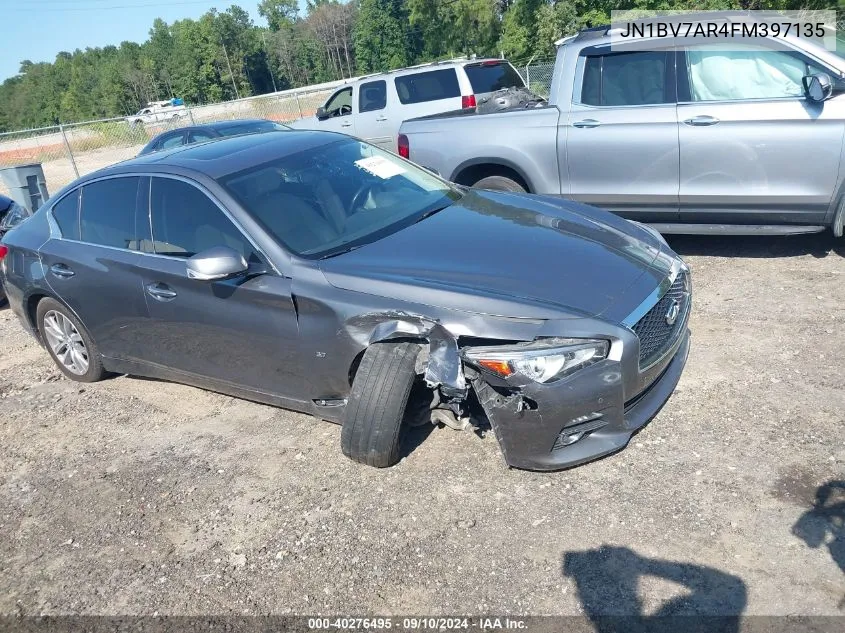 2015 Infiniti Q50 Premium VIN: JN1BV7AR4FM397135 Lot: 40276495