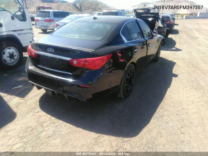 2015 Infiniti Q50 Premium/Sport VIN: JN1BV7AR0FM397357 Lot: 40278341