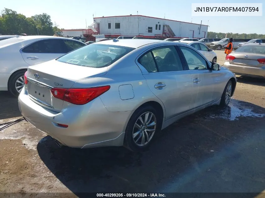 JN1BV7AR0FM407594 2015 Infiniti Q50 Premium/Sport