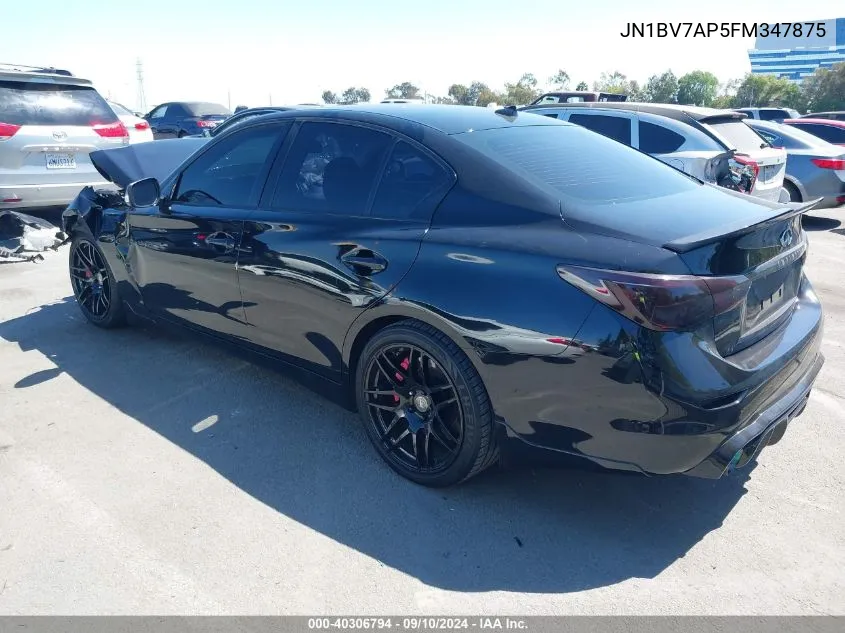 JN1BV7AP5FM347875 2015 Infiniti Q50 Sport