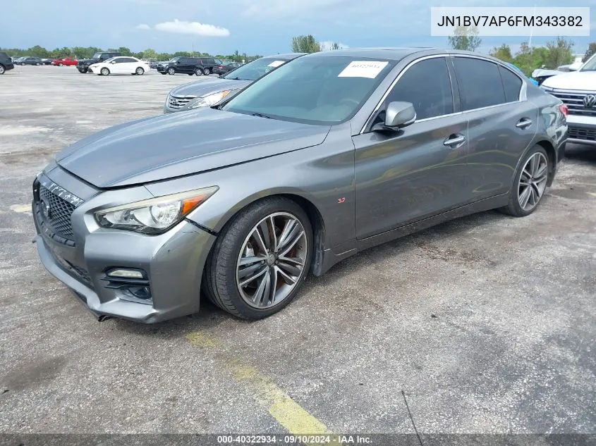 JN1BV7AP6FM343382 2015 Infiniti Q50 Sport