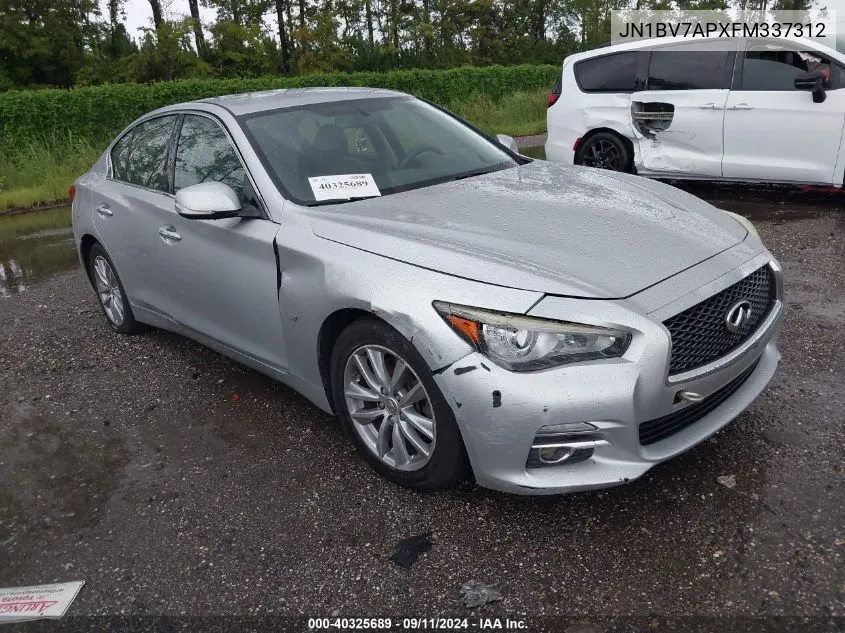 2015 Infiniti Q50 Premium/Sport VIN: JN1BV7APXFM337312 Lot: 40325689