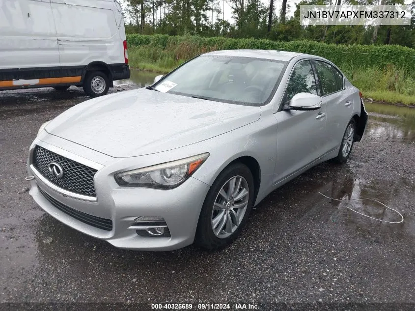 JN1BV7APXFM337312 2015 Infiniti Q50 Premium/Sport