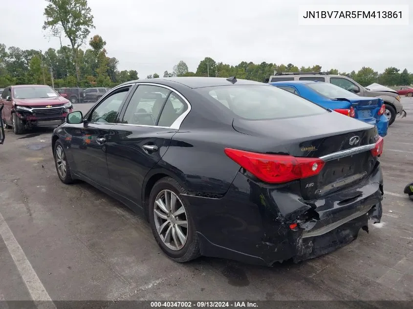 2015 Infiniti Q50 Premium VIN: JN1BV7AR5FM413861 Lot: 40347002