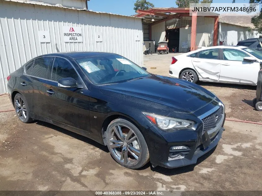 2015 Infiniti Q50 Sport VIN: JN1BV7APXFM348696 Lot: 40368388