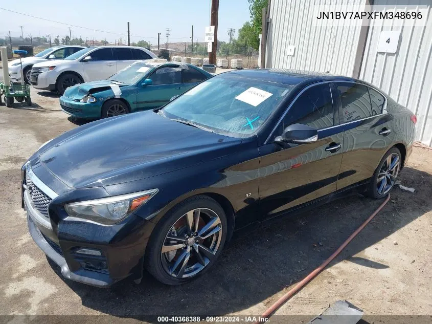 2015 Infiniti Q50 Sport VIN: JN1BV7APXFM348696 Lot: 40368388