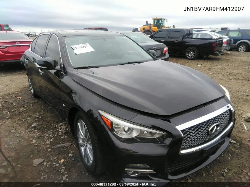 2015 Infiniti Q50 Premium VIN: JN1BV7AR9FM412907 Lot: 40371292