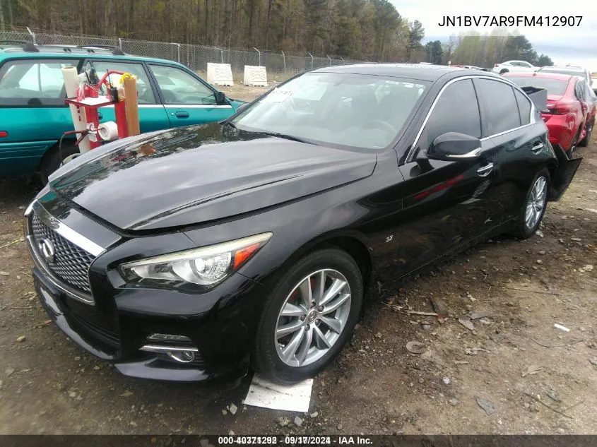 2015 Infiniti Q50 Premium VIN: JN1BV7AR9FM412907 Lot: 40371292