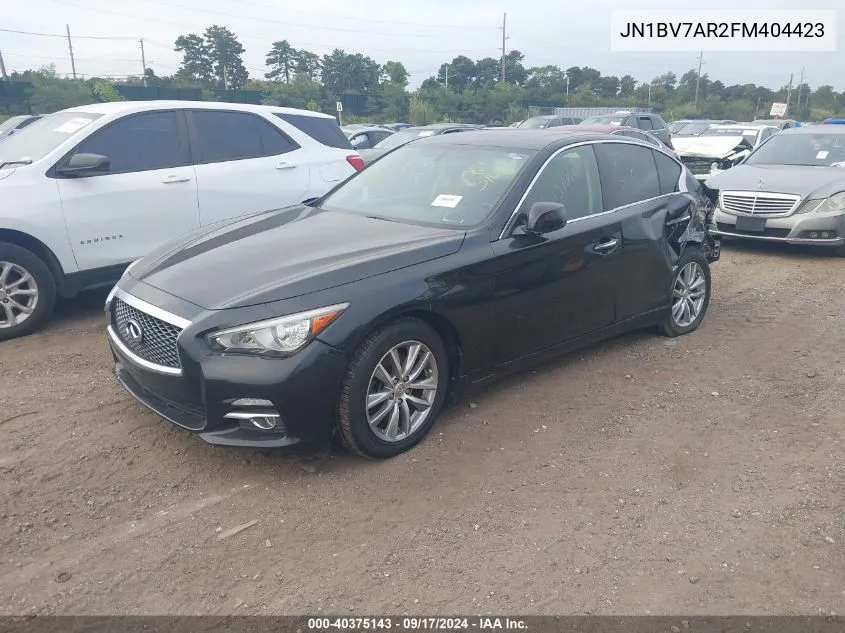 JN1BV7AR2FM404423 2015 Infiniti Q50