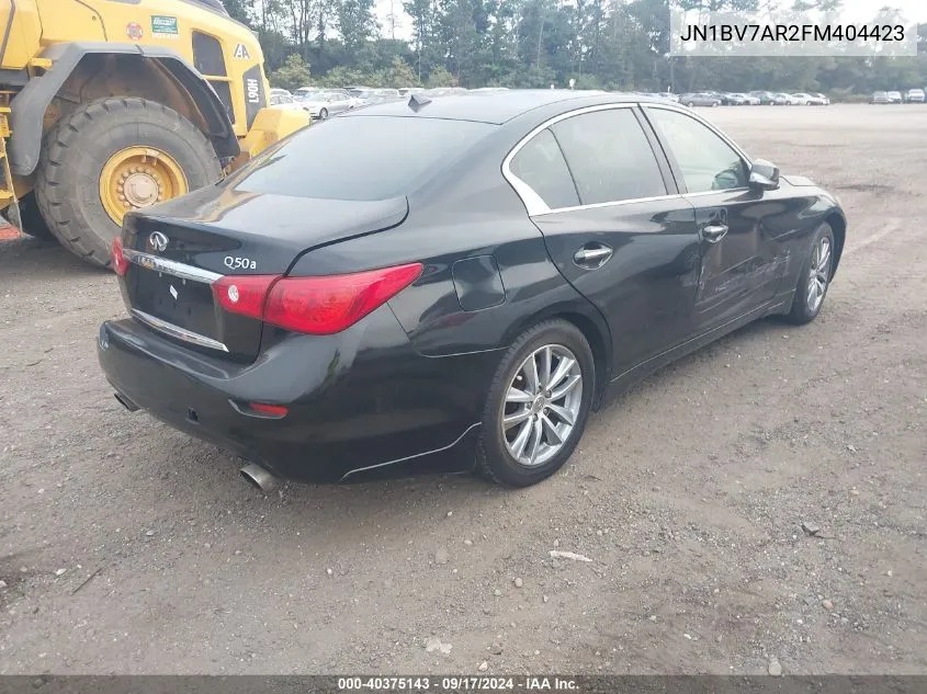 JN1BV7AR2FM404423 2015 Infiniti Q50