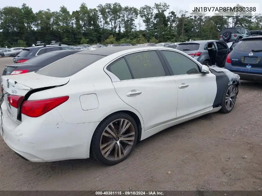 JN1BV7AP8FM330388 2015 Infiniti Q50 Premium