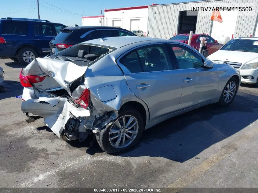 JN1BV7AR5FM415500 2015 Infiniti Q50 Premium