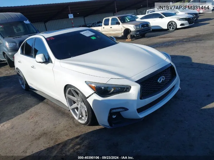 2015 Infiniti Q50 Premium/Sport VIN: JN1BV7AP3FM331464 Lot: 40390106