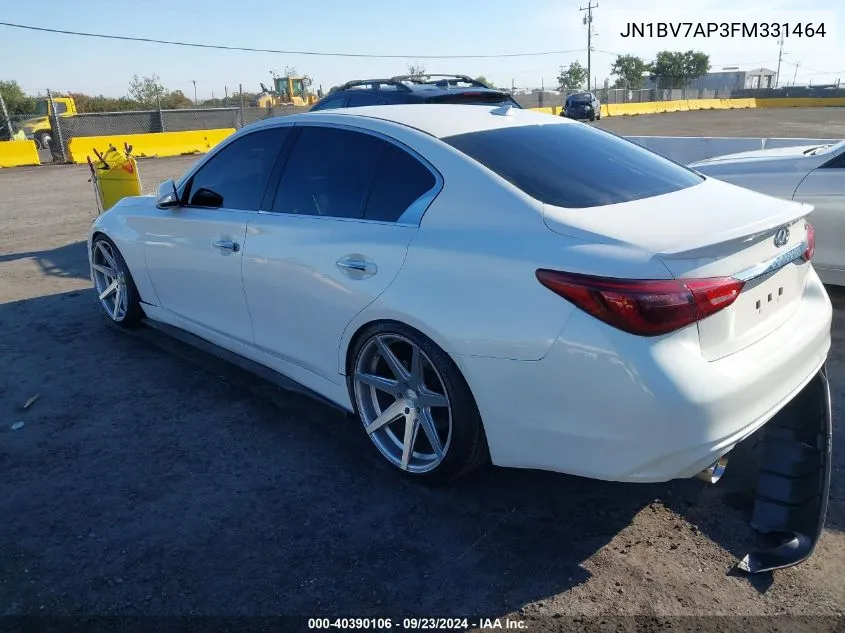 2015 Infiniti Q50 Premium/Sport VIN: JN1BV7AP3FM331464 Lot: 40390106