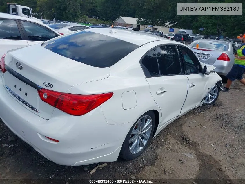 JN1BV7AP1FM332189 2015 Infiniti Q50 Premium